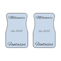 Millionaire Fantasies Car Mats (Front Pair) — Custom Script "Millionaire" & "Est. 2026" Light Blue Floor Mats