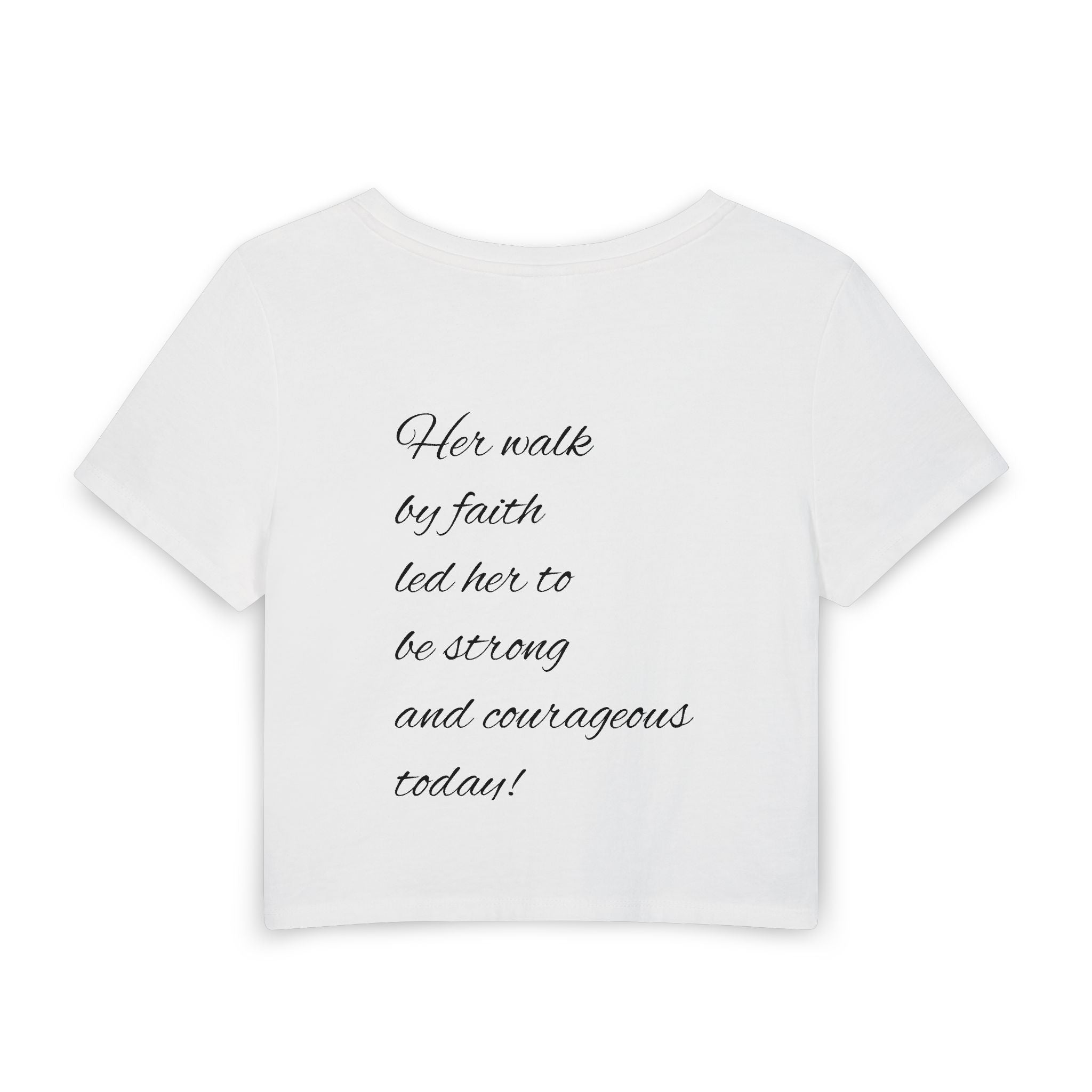 Cropped Tee — "Millionaire Fantasies" Script Crop Top