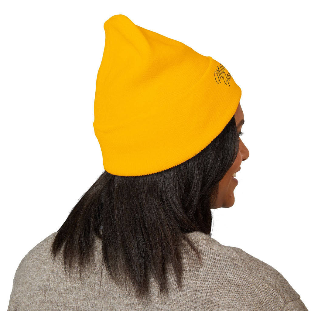 Embroidered “Millionaire Fantasies” Cuffed Beanie