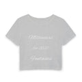 Women's Baby Tee — "Millionaire Fantasies Est. 2026" Script Crop Top
