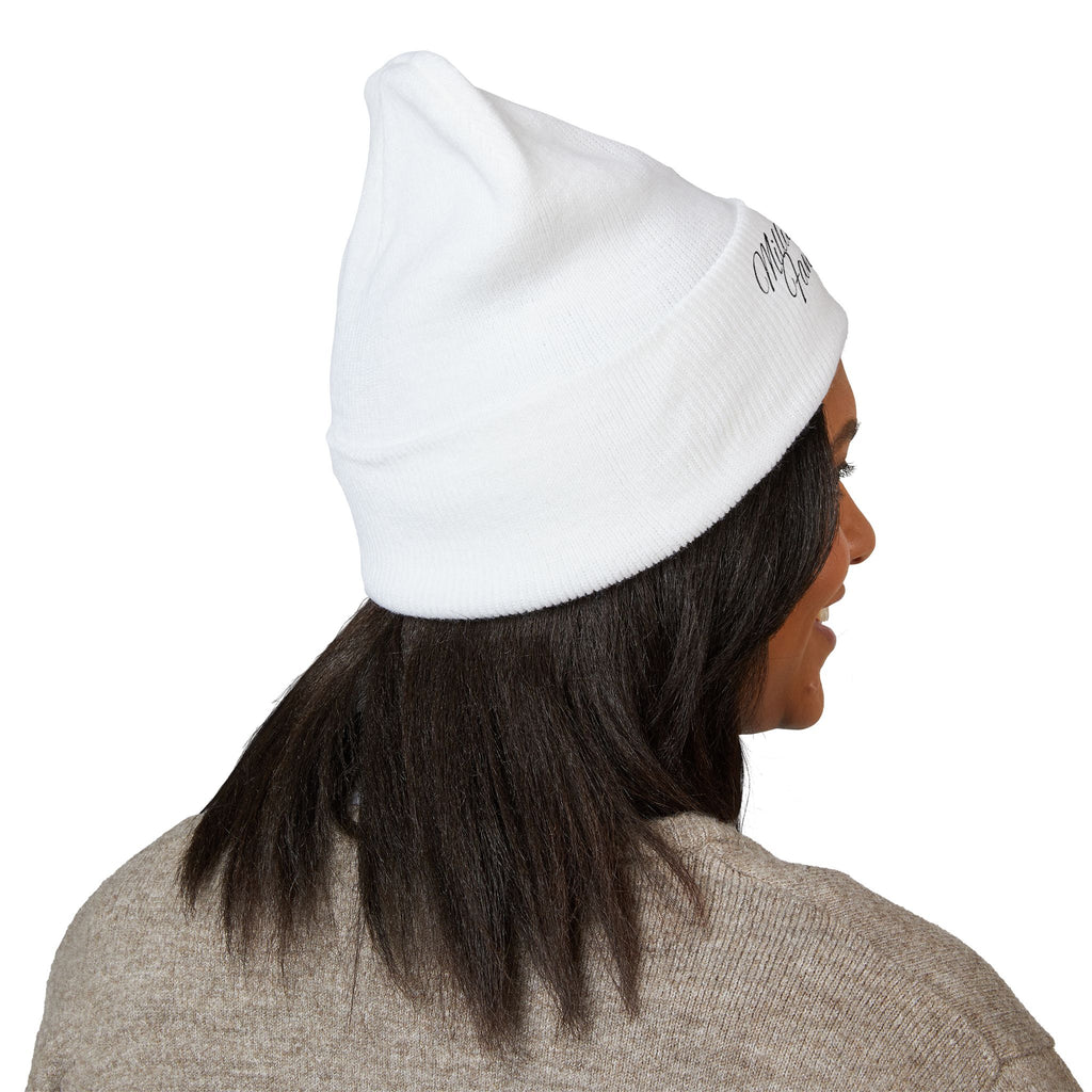 Embroidered “Millionaire Fantasies” Cuffed Beanie