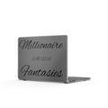 Clear MacBook Case — "Millionaire" Script Design (Transparent Protective Cover)