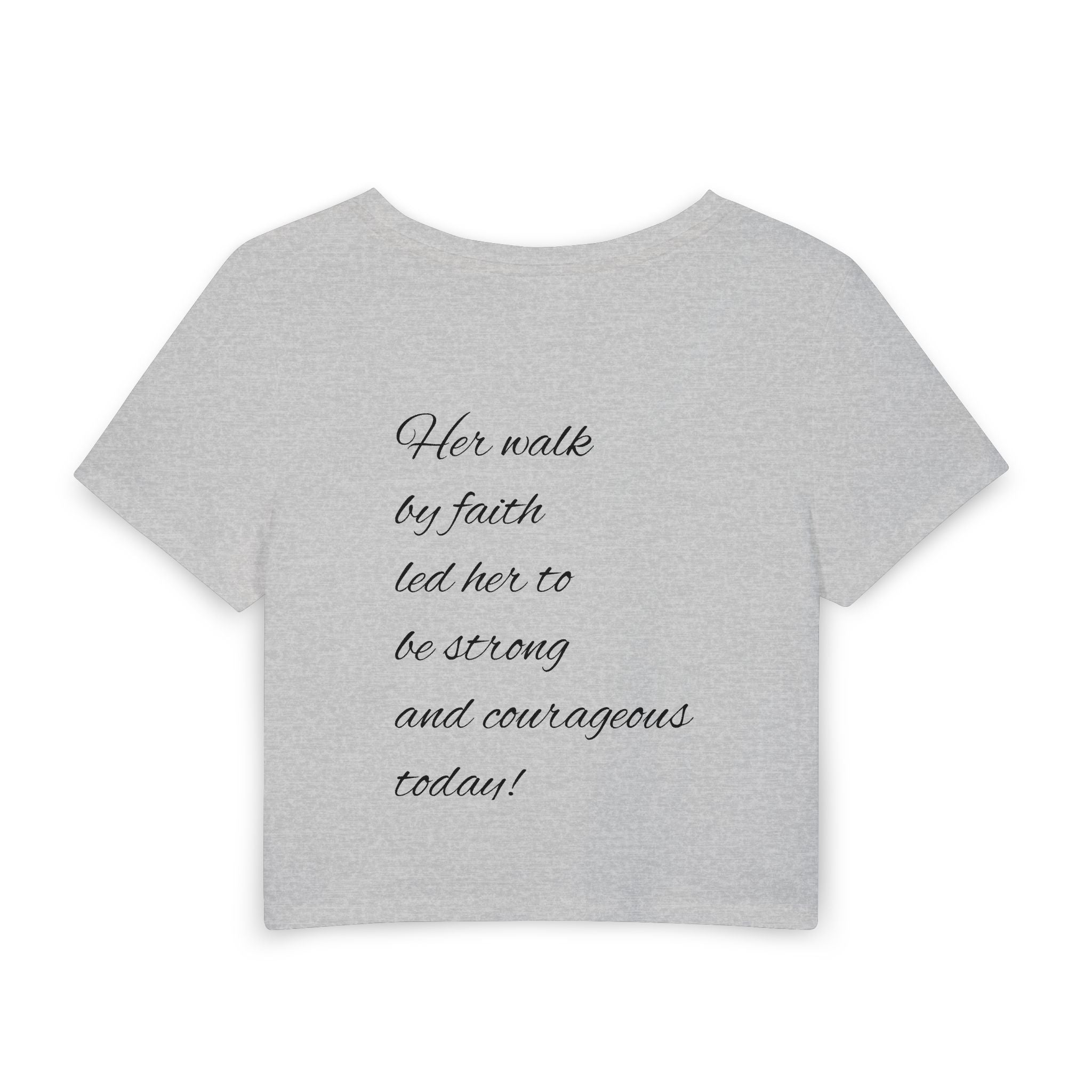 Cropped Tee — "Millionaire Fantasies" Script Crop Top